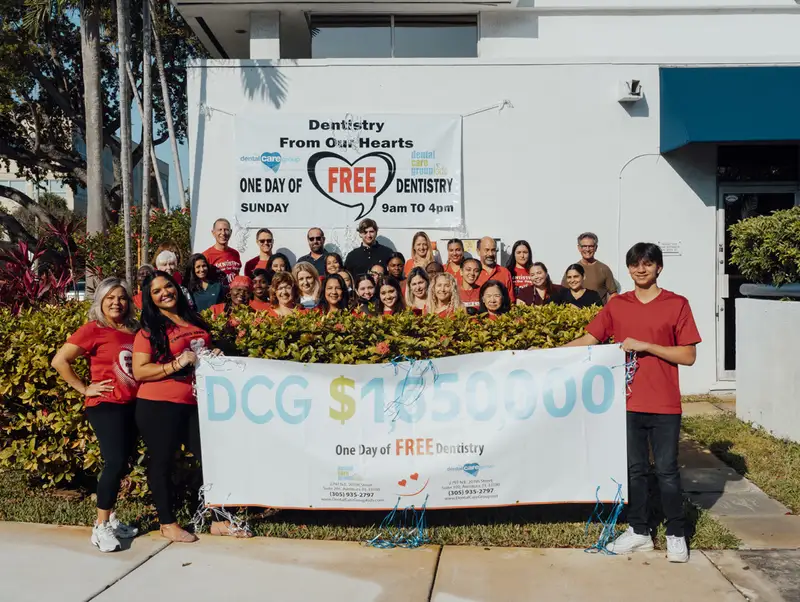 A moment from a Dentistry From Our Hearts free dentistry day