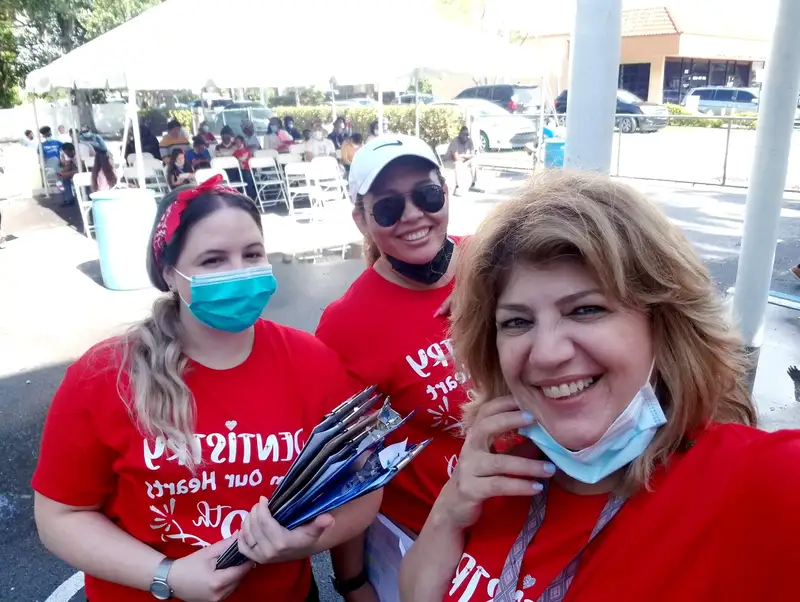 A moment from a Dentistry From Our Hearts free dentistry day