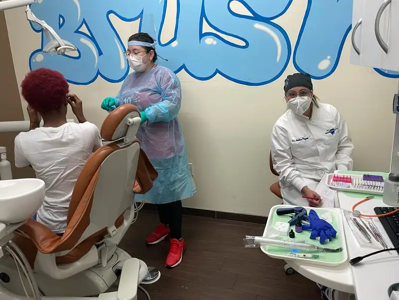 A moment from a Dentistry From Our Hearts free dentistry day