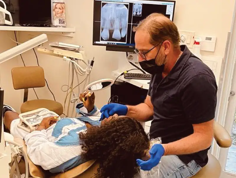 A moment from a Dentistry From Our Hearts free dentistry day