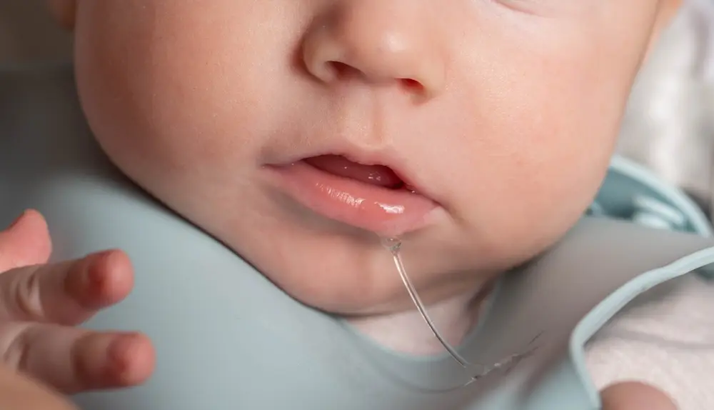baby drooling, saliva