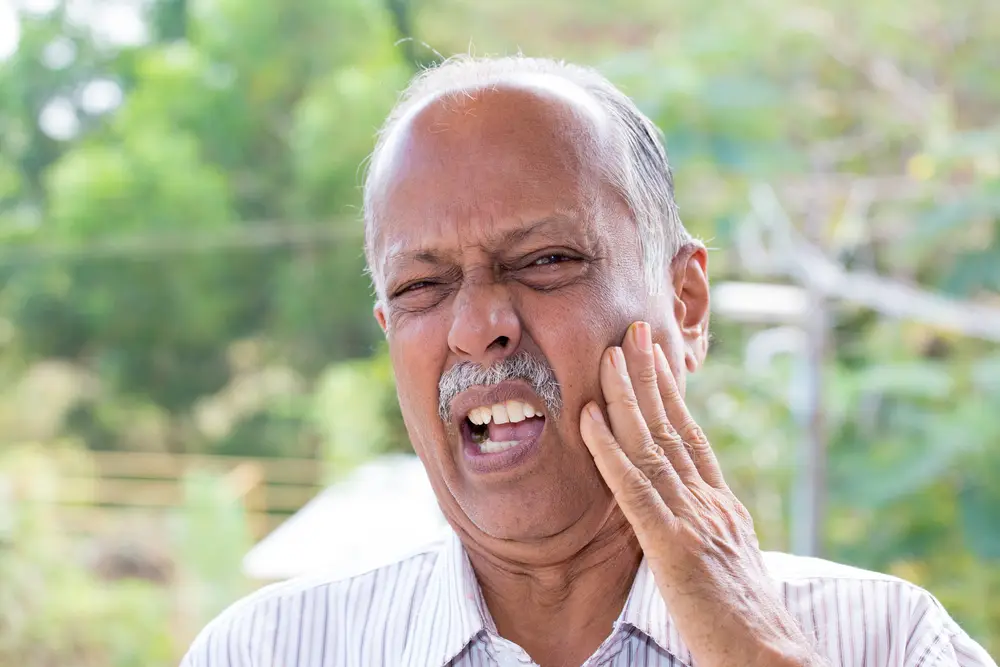 man with jaw or tmj pain