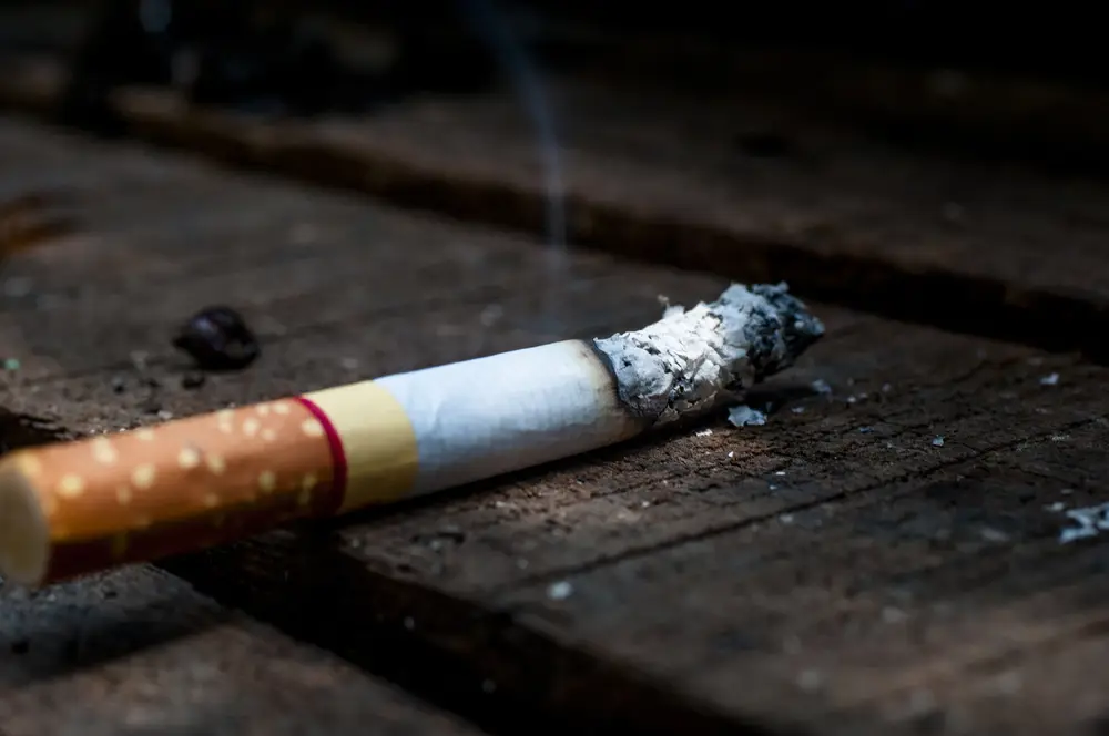 cigarette burning