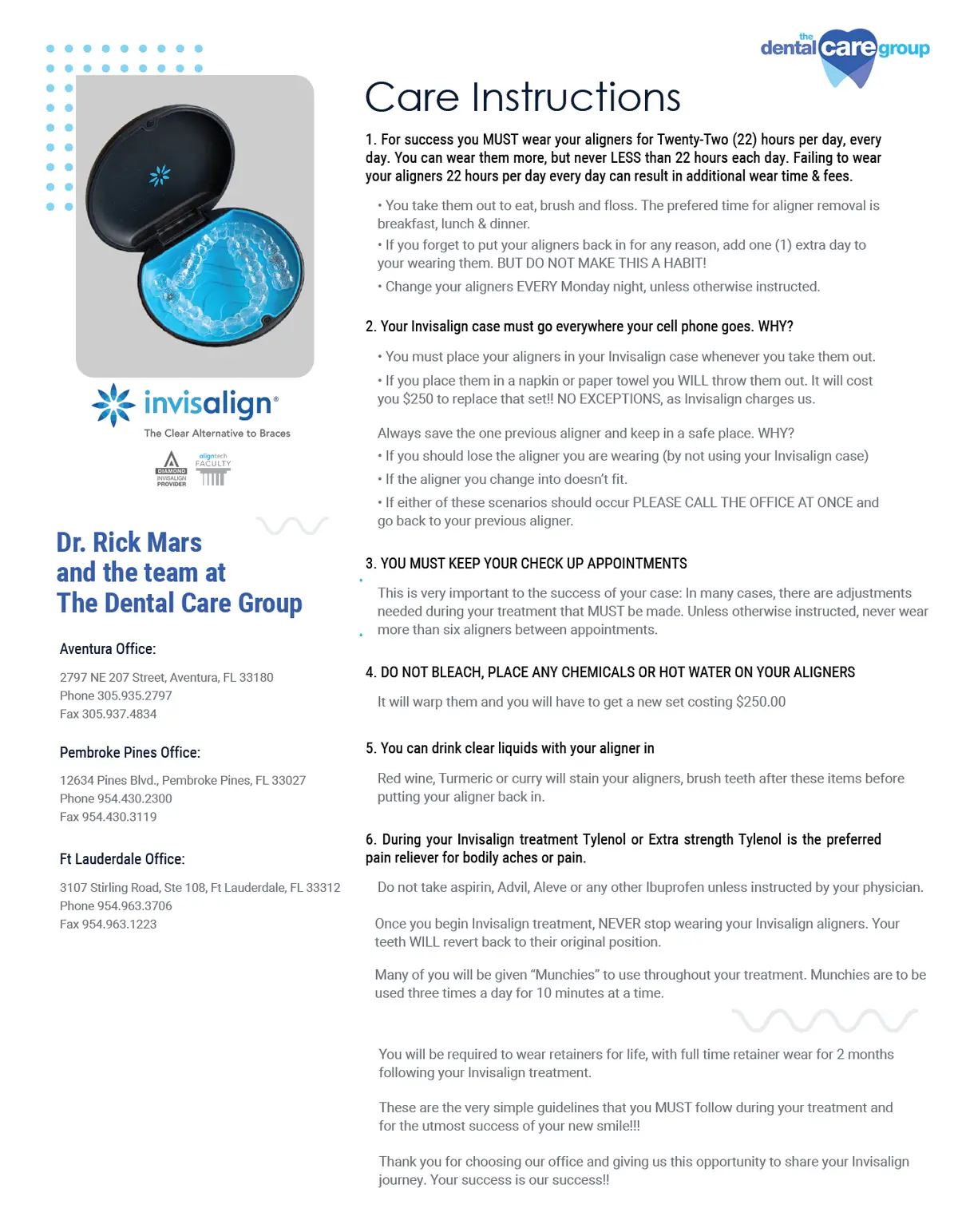 Dental Care Group Invisalign care